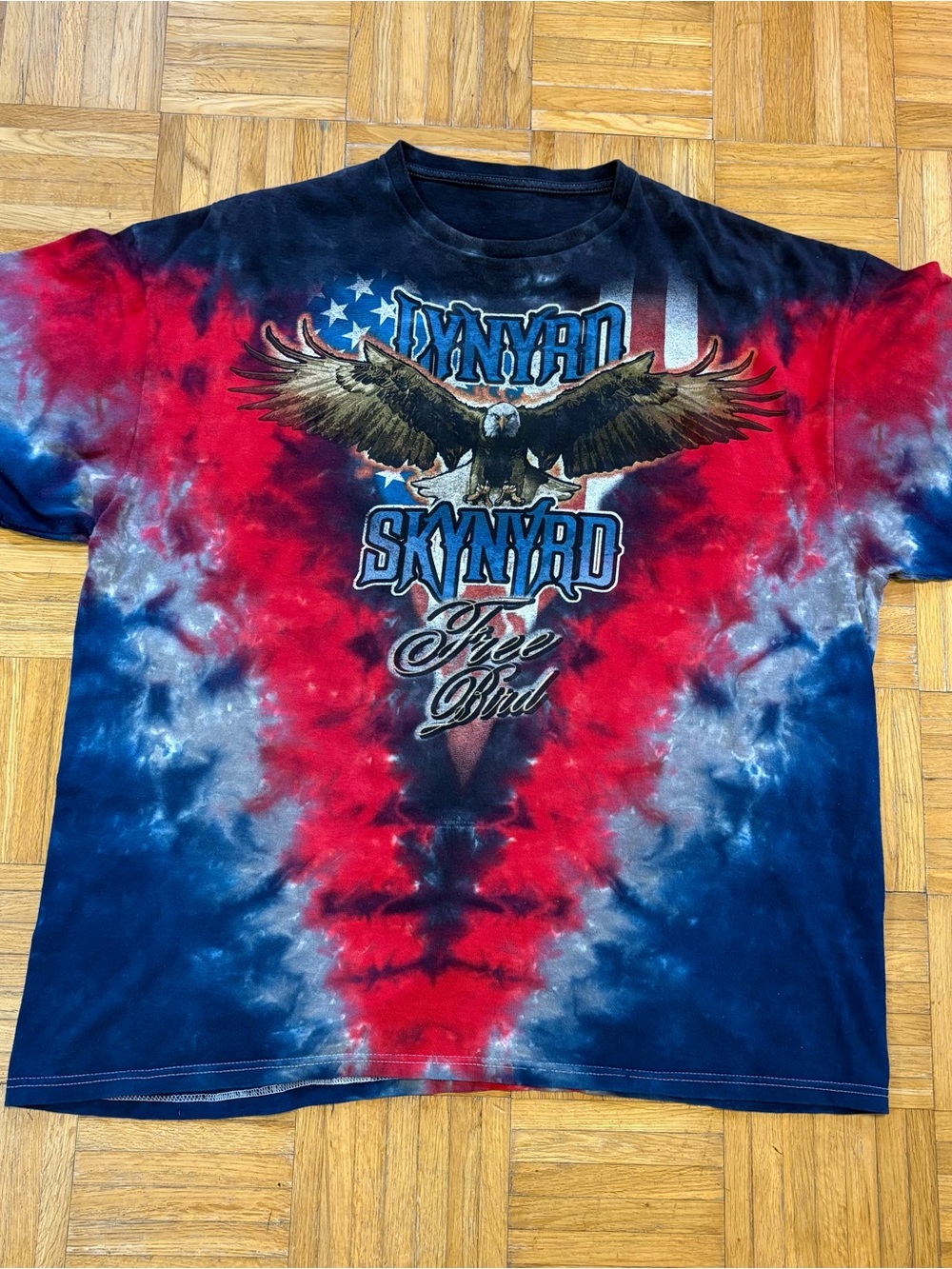Vintage Lynyrd Skynyrd Free Bird Tie Dye Graphic Shirt